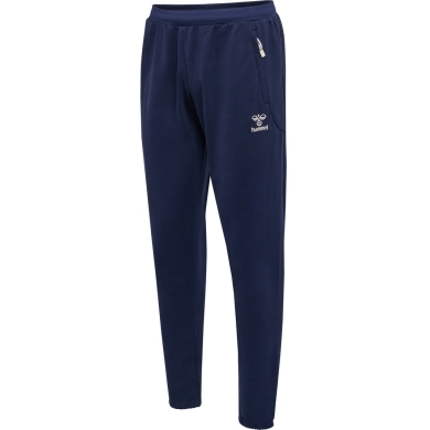 hummel Sports Trousers hmlMOVE Grid Cotton Pant (100% Cotton) long navy blue Men