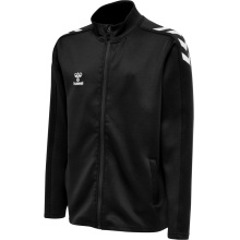 hummel Sport training jacket hmlCORE XK Poly Zip Sweat (polyester sweat fabric, front zipper) black children