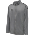 hummel Sport Training Jacket hmlCORE XK Poly Zip Sweat (Polyester Sweat Fabric, Front Zipper) Grey Kids