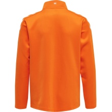 hummel Sport training jacket hmlCORE XK Poly Zip Sweat (Polyester sweat fabric, front zipper) orange Kids