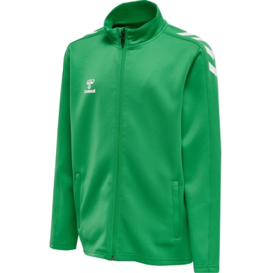 hummel Sport training jacket hmlCORE XK Poly Zip Sweat (polyester sweat fabric, front zipper) green children