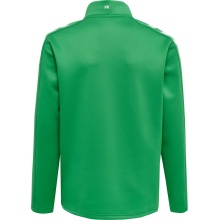 hummel Sport training jacket hmlCORE XK Poly Zip Sweat (polyester sweat fabric, front zipper) green children