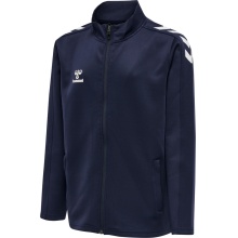 hummel Sport Training Jacket hmlCORE XK Poly Zip Sweat (Polyester sweat fabric, front zipper) navy blue Kids