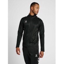 hummel Sport training jacket hmlCORE XK Poly Zip Sweat (polyester sweat fabric, front zipper) black men