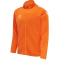 hummel Sport training jacket hmlCORE XK Poly Zip Sweat (polyester sweat fabric, front zipper) orange men