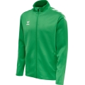 hummel Sport training jacket hmlCORE XK Poly Zip Sweat (Polyester sweat fabric, front zipper) green Men