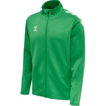 hummel Sport training jacket hmlCORE XK Poly Zip Sweat (Polyester sweat fabric, front zipper) green Men