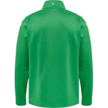 hummel Sport training jacket hmlCORE XK Poly Zip Sweat (Polyester sweat fabric, front zipper) green Men