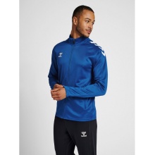 hummel Sport training jacket hmlCORE XK Poly Zip Sweat (polyester sweat fabric, front zipper) dark blue men