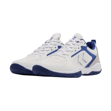 Hummel Hallen Indoor Court Shoes Speed Court White/Blue Men's