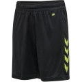 hummel Sports Shorts hmlCORE XK Poly Shorts (robust double knit, without side pockets) Short black/lime green Children