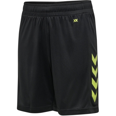 hummel Sports Shorts hmlCORE XK Poly Shorts (robust double knit, without side pockets) Short black/lime green Children