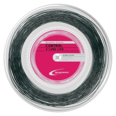 IsoSpeed Tennis String Baseline Control+LongLife (Control+Durability) black 200m roll