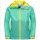 Jack Wolfskin Rain Jacket Rainy (windproof and waterproof) teal/mint for teenagers