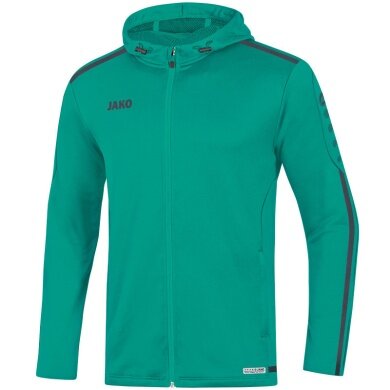 JAKO Hooded Jacket Striker 2.0 turquoise/anthracite Kids