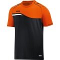 JAKO Sport T-shirt Competition 2.0 black/neon orange Boys