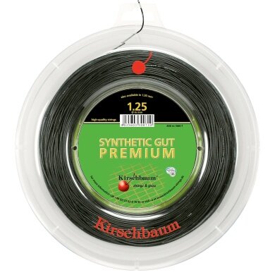 Kirschbaum Tennis String Synthetic Gut Premium black 200m roll