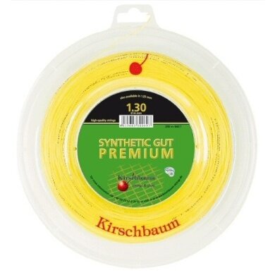 Kirschbaum Tennis String Synthetic Gut Premium (Allround+Durability) gold 200m Roll