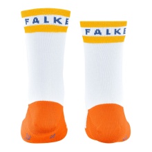 Falke Day Sock Active Sporty Summer (highest wearing comfort) white/orange Kids - 1 Pair