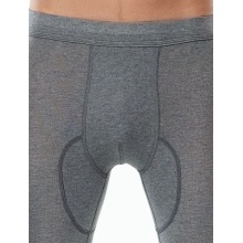 Medima Underwear Underpants (Cashmere/Silk) long grey Men (Size M-L)