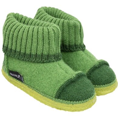 Nanga Slippers Tal - 100% Merino Wool - green (Size 43-46)