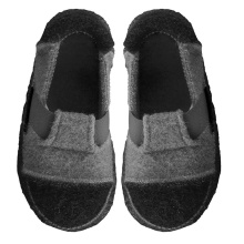 Nanga House Shoes Slipper Mountain - 100% Virgin Wool - Slate Grey Children/Youth (Size 31-35)