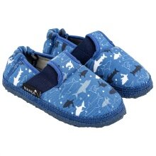 Nanga Slippers Shark Alarm Blue Toddlers (Size 23-25)