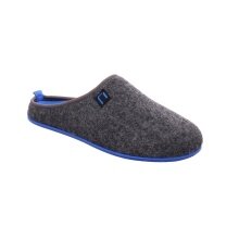 Nanga House Shoes Slippers Wool Slipper - 100% Merino Wool - grey/blue (Size 43-46)