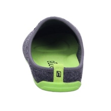 Nanga House Shoes Slipper Wool Slipper - 100% Merino Wool - grey/green (Size 43-46)