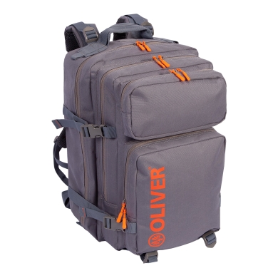 Oliver Rucksack (2 main compartments, 2 front pockets, chest strap) 2024 grey - 47x30x35cm