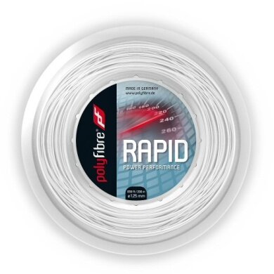 Polyfibre Tennis String TCS rapid (Durability+Power) white 200m roll