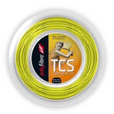 Polyfibre Tennis String TCS (Durability+Touch) yellow 200m roll