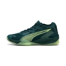 Puma Indoor Court Shoes Eliminate Nitro SQD 4 2024 Blue-Green Men's