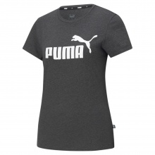 Puma Fitness-Shirt Essentials Logo (100% Cotton) Dark Grey Women