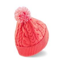 Puma Winter hat (Pompon) Cable Pom Beanie pink Women