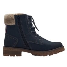 s.Oliver winter boots 5-26227-43-805 - with inner lining and side zip - navy blue ladies