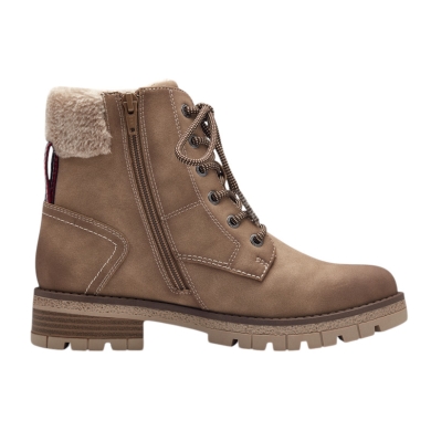 s.Oliver winter boots 5-26227-43-324- with inner lining and side zip - light brown ladies