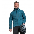 Schöffel Bicycle Rain Jacket 2.5-Layer Bohusleden (waterproof) teal blue Men