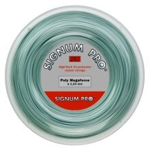 Signum Pro Tennis String Poly Megaforce (Durability+Power) silver 200m roll