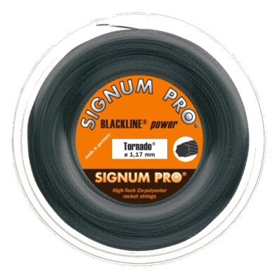 Signum Pro Tennis String Tornado (Durability+Spin) anthracite 120m Roll