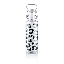 soulbottles Drinking Bottle leo Glass (Glass Bottle, Ceramic Lid, Stainless Steel Handle) 600ml transparent