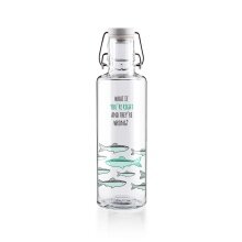 soulbottles Drinking Bottle you're right Glass (Glass Bottle, Ceramic Lid, Stainless Steel Handle) 600ml transparent