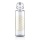 soulbottles Drinking Bottle Flower of Life Glass (Glass Bottle, Ceramic Lid, Stainless Steel Handle) 1 Litre Transparent