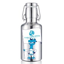 soulbottles Water Bottle steel light viva alpagua (Stainless Steel, Stainless Steel Lid, Stainless Steel Handle) 500ml grey