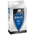 Sunflex Table Tennis Ball 3-Star (Plastic Ball 40+) White Pack of 6