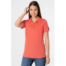 super natural Leisure Polo Sporty (Merino Blend) Coral Red Women