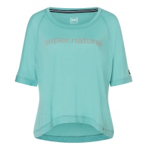 super natural Sport and Leisure Shirt Liquid Flow Tee (breathable, temperature regulating) mint green Women