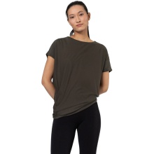 super natural Sport/Leisure Shirt Yoga Loose Tee Oak Brown Green Ladies