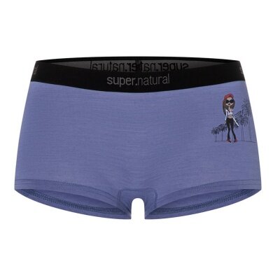 super natural Functional Underwear Hot Pants Hipsy Hipster (Merino Wool) violet/blue Ladies