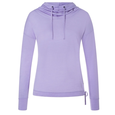 super natural Funnel Hoodie (Merino Wool) lavender Ladies